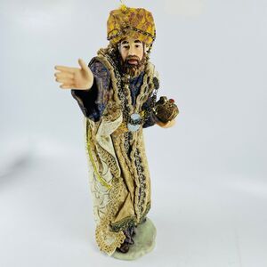 Member's Mark Large Nativity Wise Man Figurine 2005 Hand-Painted Christmas Decor
